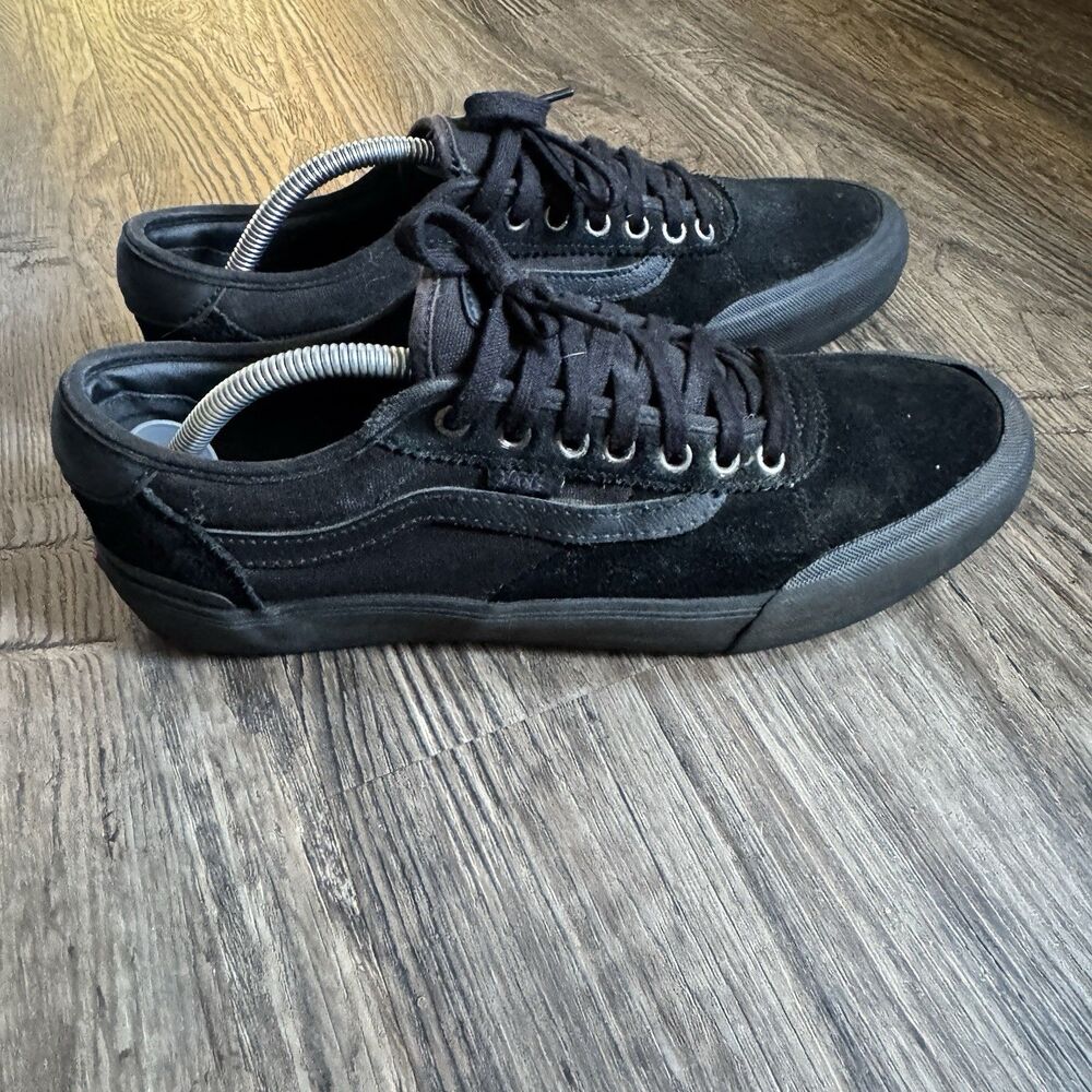 Vans Style 112 Pro Mens 11 Black Suede Low Top Skate Shoes